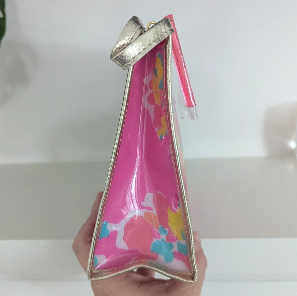 Lilly Pulitzer For Estee Lauder Large Floral Makeup Bag BRAND NEW